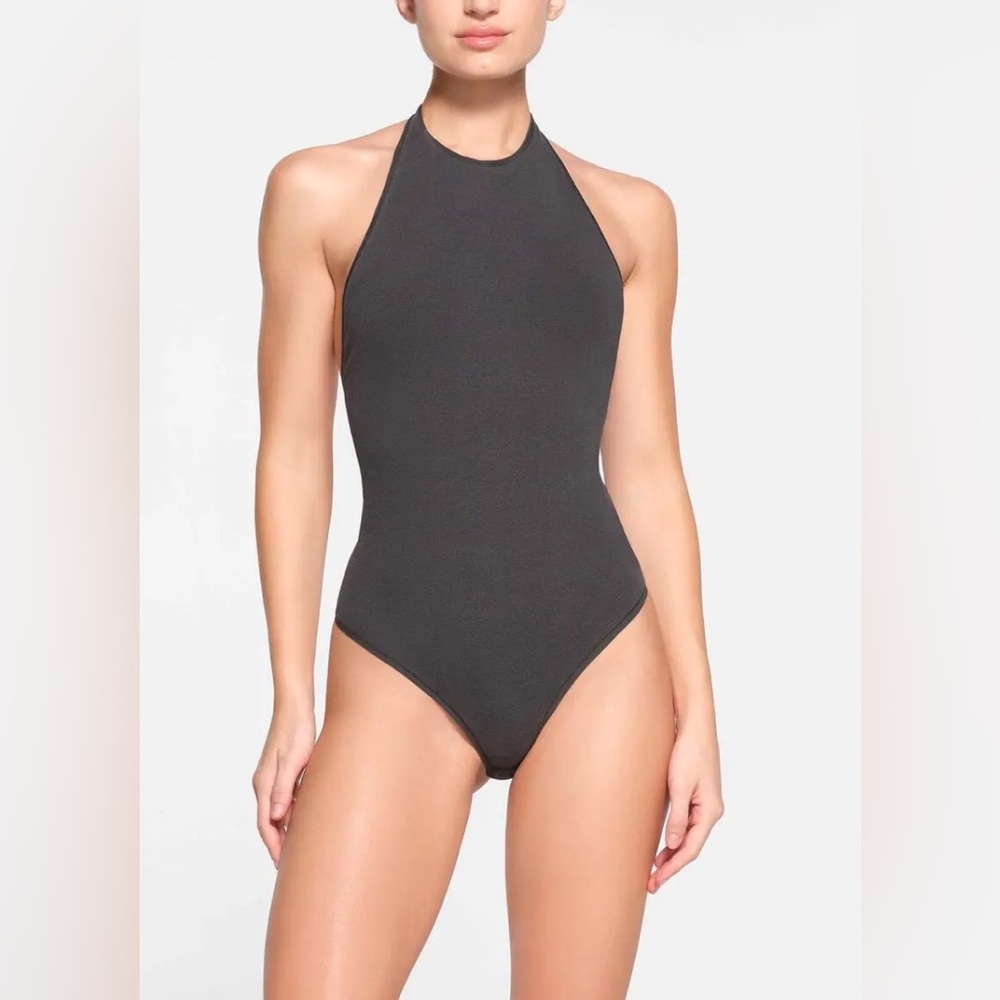 Skims Outdoor Halter Bodysuit Ash L NWT